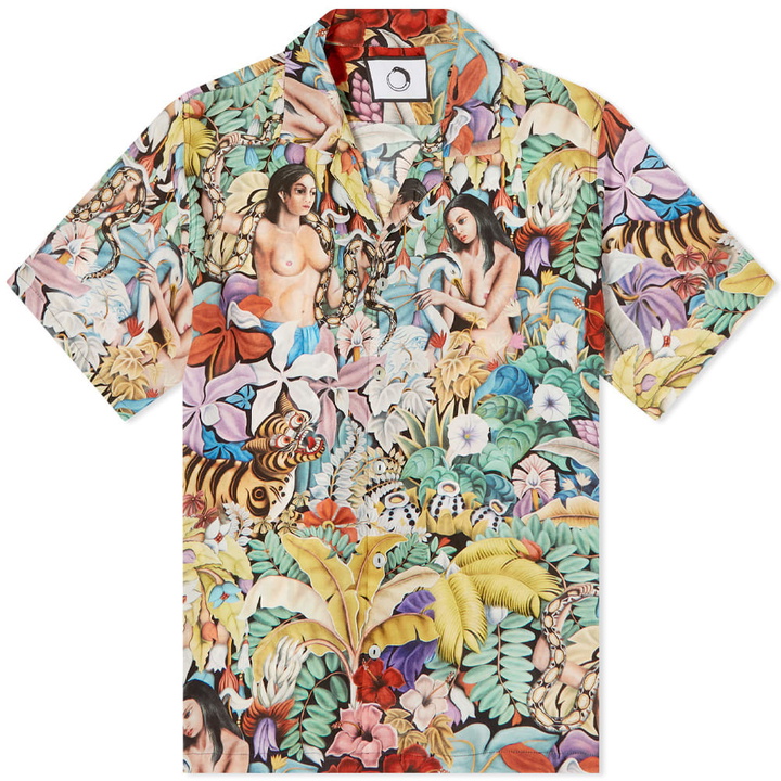 Photo: Endless Joy All Over Floral Print Silk Shirt