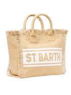 MC2 Saint Barth Beige Cotton Canvas Vanity Shoulder Bag