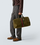Gucci Gucci Savoy Medium suede duffel bag