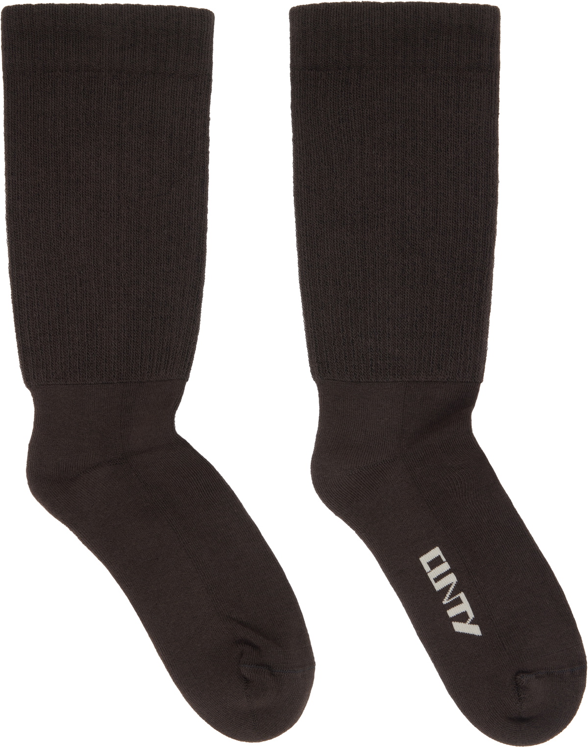 Rick Owens DRKSHDW Gray Concordians Knee High Socks