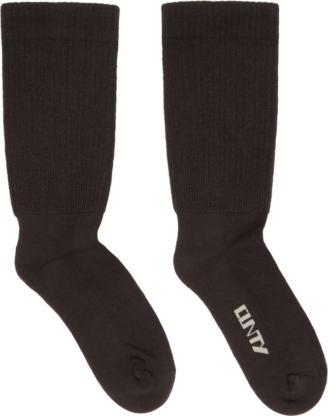 Photo: Rick Owens DRKSHDW Gray Concordians Knee High Socks