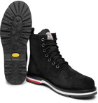 Moncler - New Vancouver Shearling-Lined Suede Boots - Men - Black