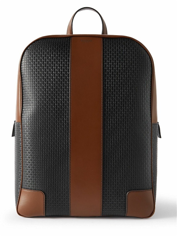 Photo: Serapian - Stepan 72 Leather-Trimmed Logo-Embossed Coated-Canvas Backpack
