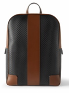 Serapian - Stepan 72 Leather-Trimmed Logo-Embossed Coated-Canvas Backpack