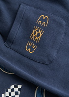 Honor The Gift 1988 Embroidered Cotton Sweatpants Navy