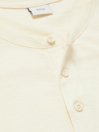 Onia - Slub Cotton-Jersey Henley T-Shirt - Neutrals