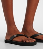 Gucci Mila Double G leather thong sandals