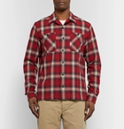 RRL - Camp-Collar Checked Brushed-Cotton Shirt - Men - Red