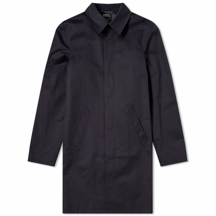 Photo: A.P.C. Men's City Mac in Navy