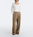 The Row Soft ruched leather loafers