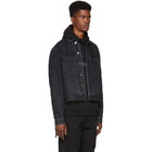 Wonders Black Drawstring Denim Jacket