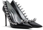 Moschino Black Spikes Heels
