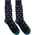 Paul Smith Navy Fennec Fox Socks