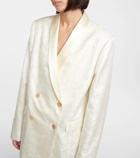 The Row Jerome silk jacquard blazer