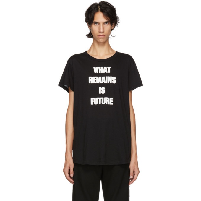 Photo: Ann Demeulemeester Black What Remains Is Future T-Shirt