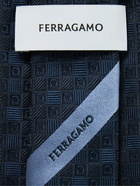 FERRAGAMO - 7cm Logo-Jacquard Silk Tie