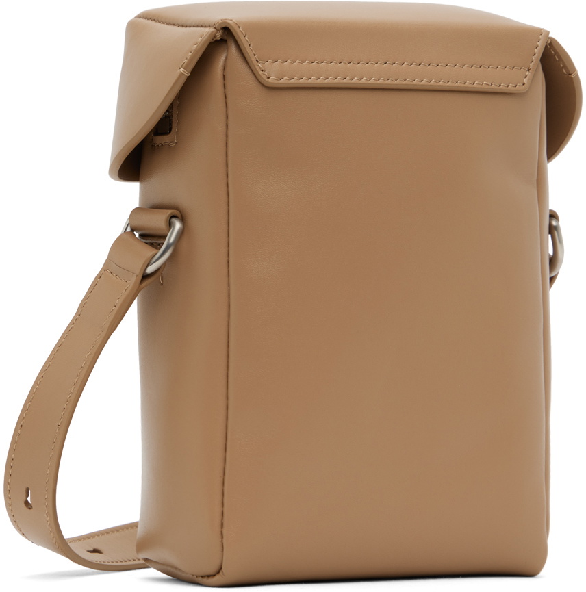 Jil Sander Taupe Lid Bag Jil Sander