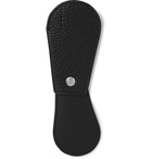 Maison Margiela - Fold-Out Full-Grain and Smooth Leather Shoe Horn - Black