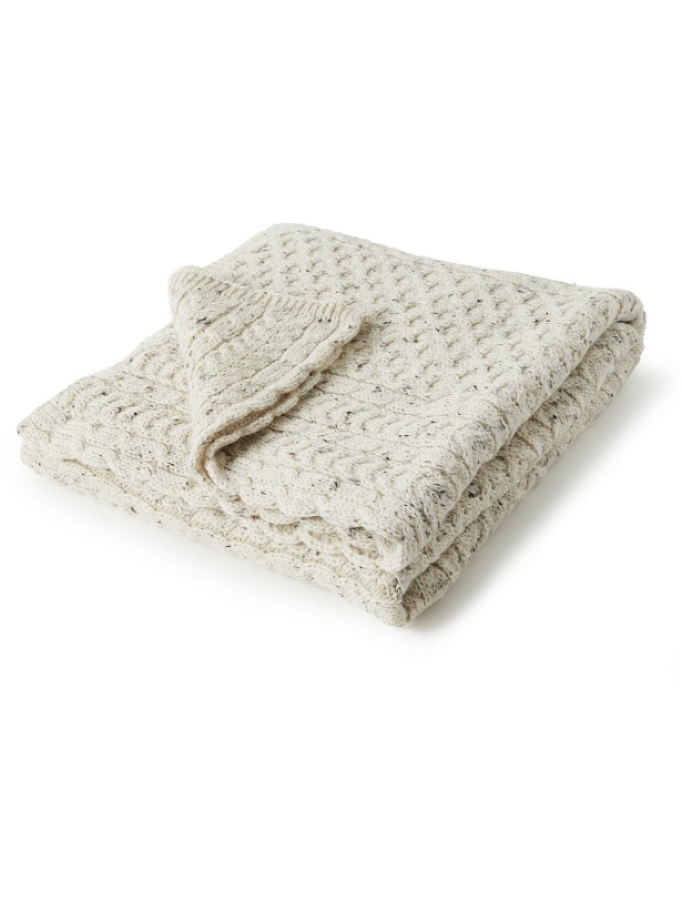 Photo: SOHO HOME - Fionn Cable-Knit Wool Blanket