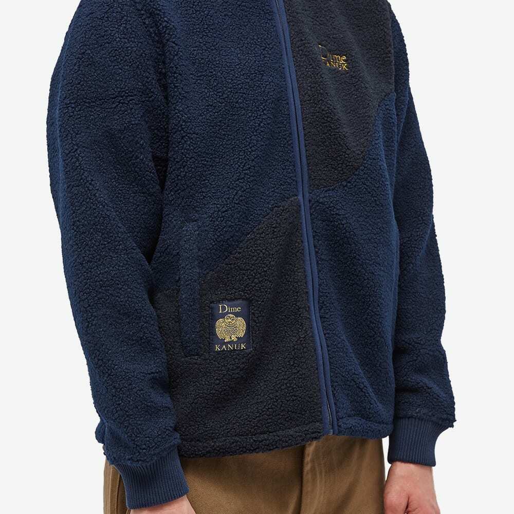 Dime x Kanuk Sherpa Fleece Jacket in Dusty Navy