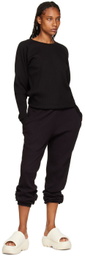 Baserange Black Organic Cotton Lounge Pants