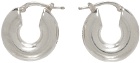 Jil Sander Silver Classic Hoop Earrings