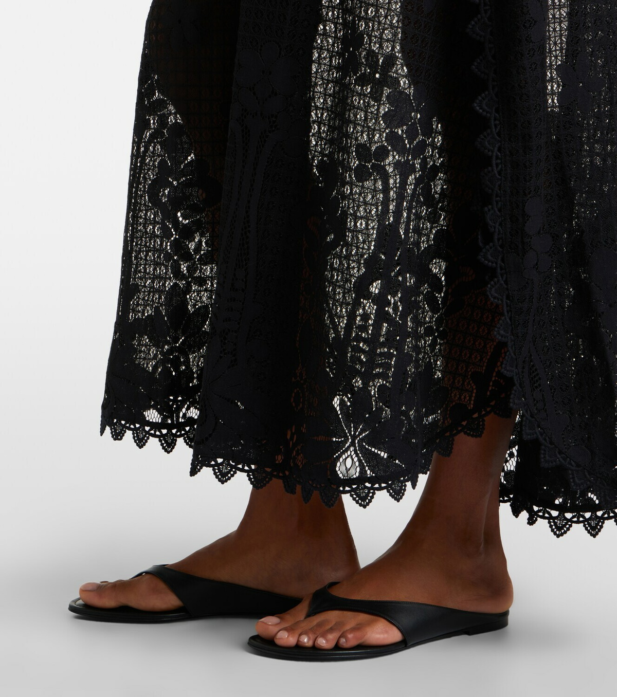 Melissa Odabash Yasin cotton-blend lace kaftan