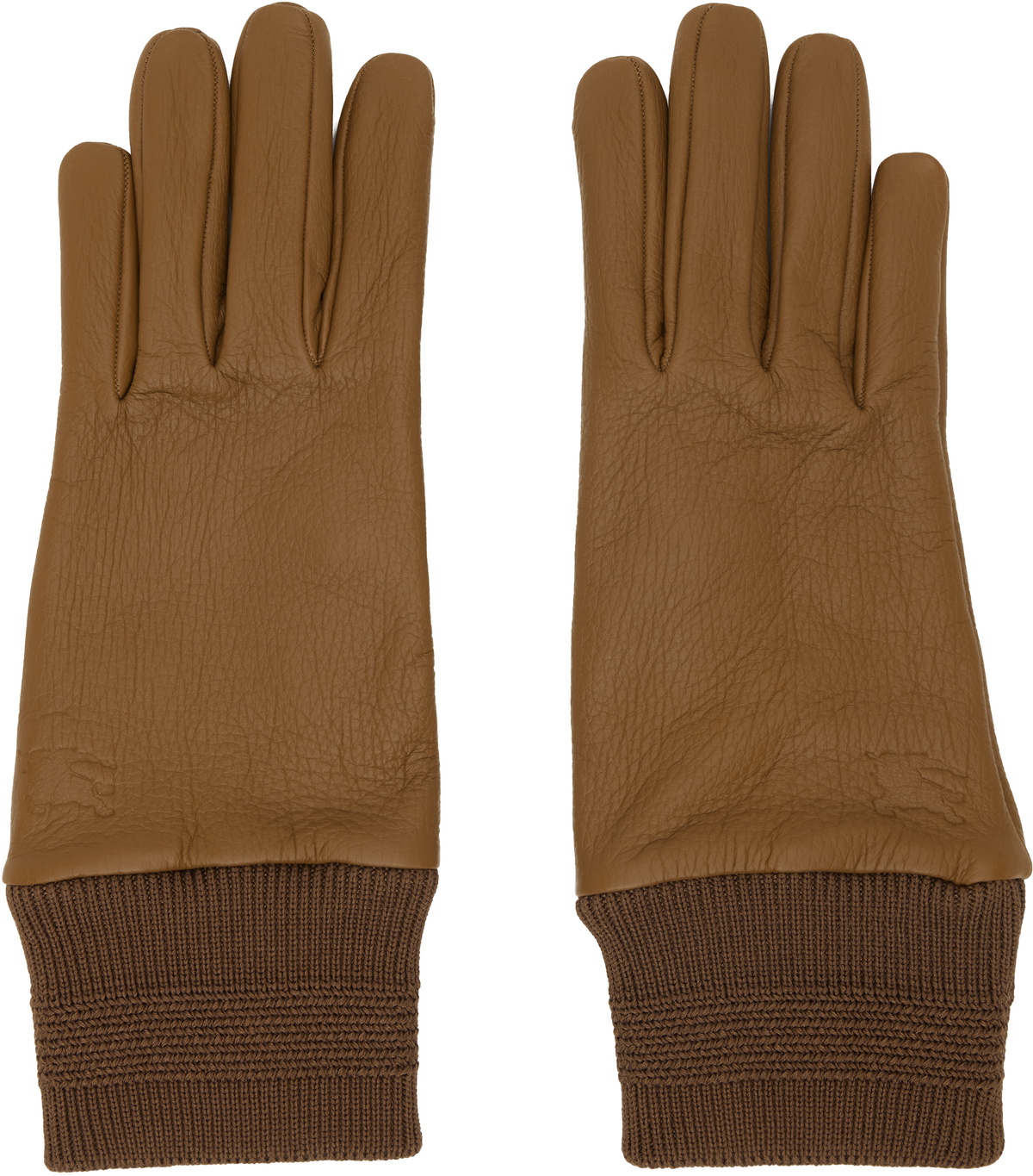 手袋 Burberry FW23 Khaki cashmere blend gloves (8078828 B7311) Burberry Gloves Green Mens Burberry