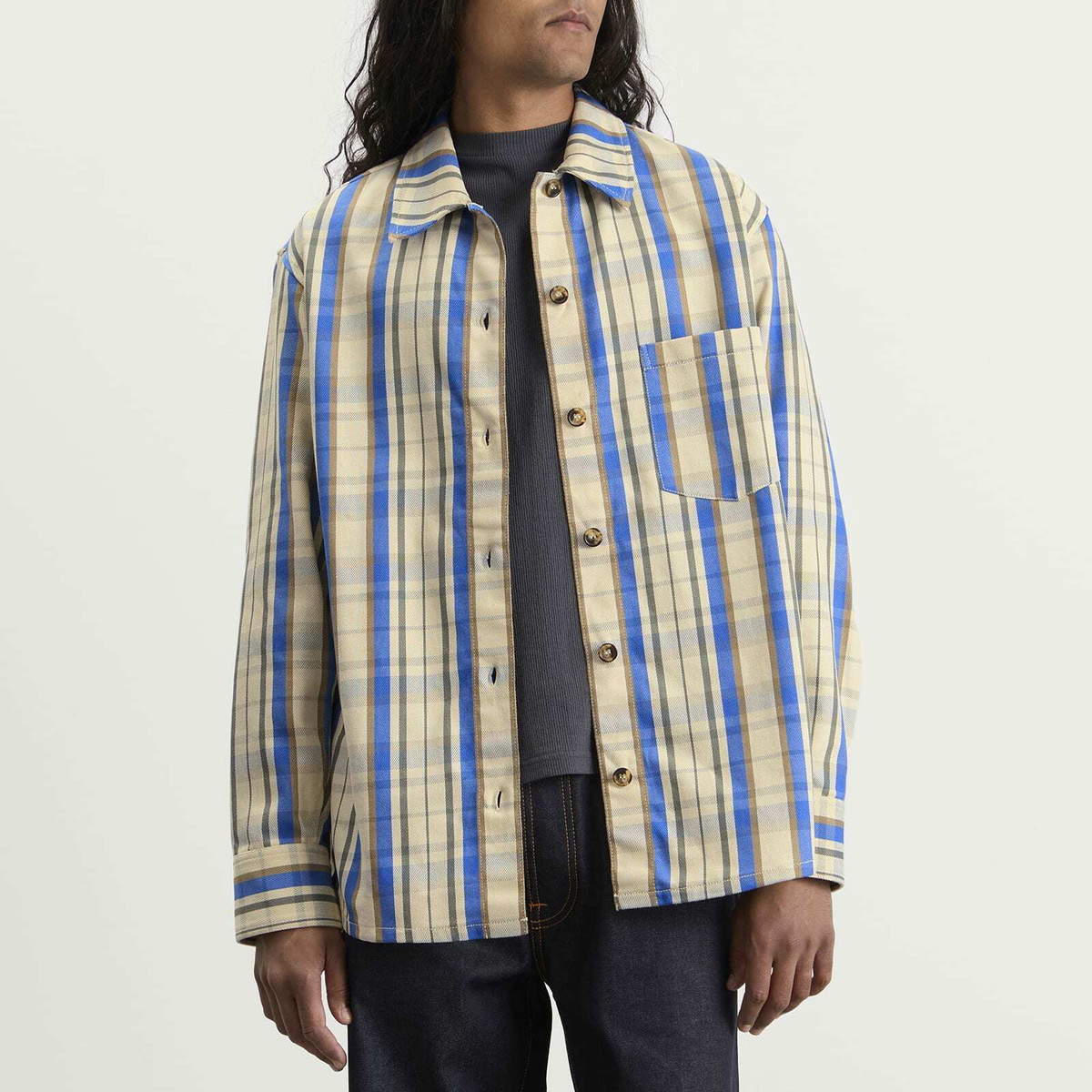 A.P.C. Men's Surchemise Nathan Shirt in Ecru