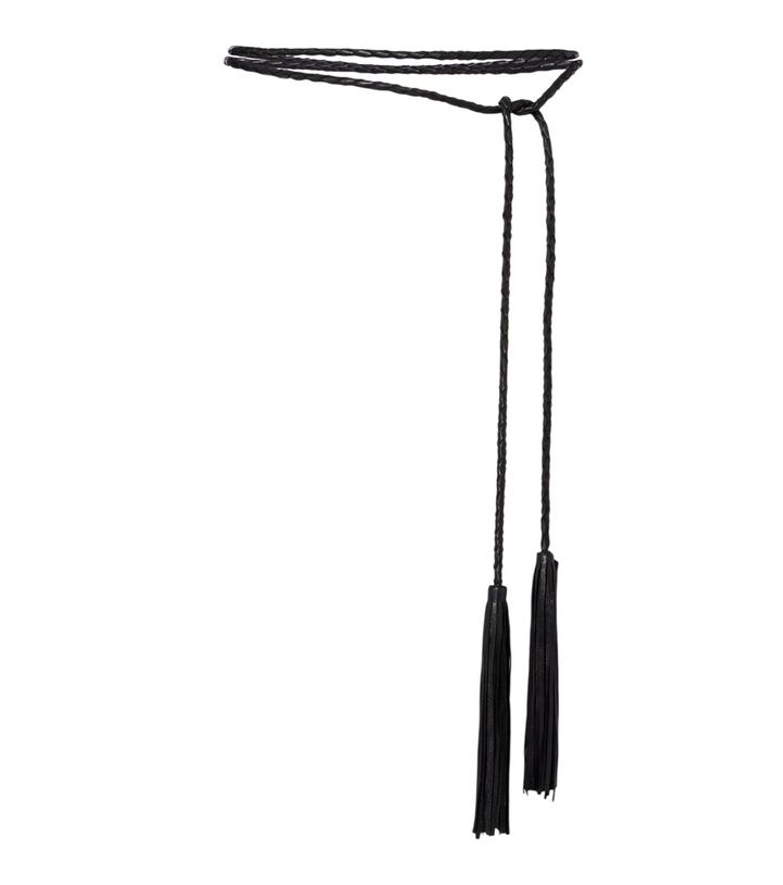 Photo: Nour Hammour Leather tassel belt