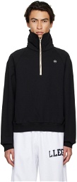 Recto SSENSE Exclusive Black Half-Zip Sweatshirt