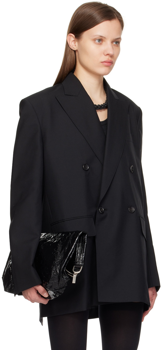 Junya Watanabe Black Open Back Blazer Junya Watanabe
