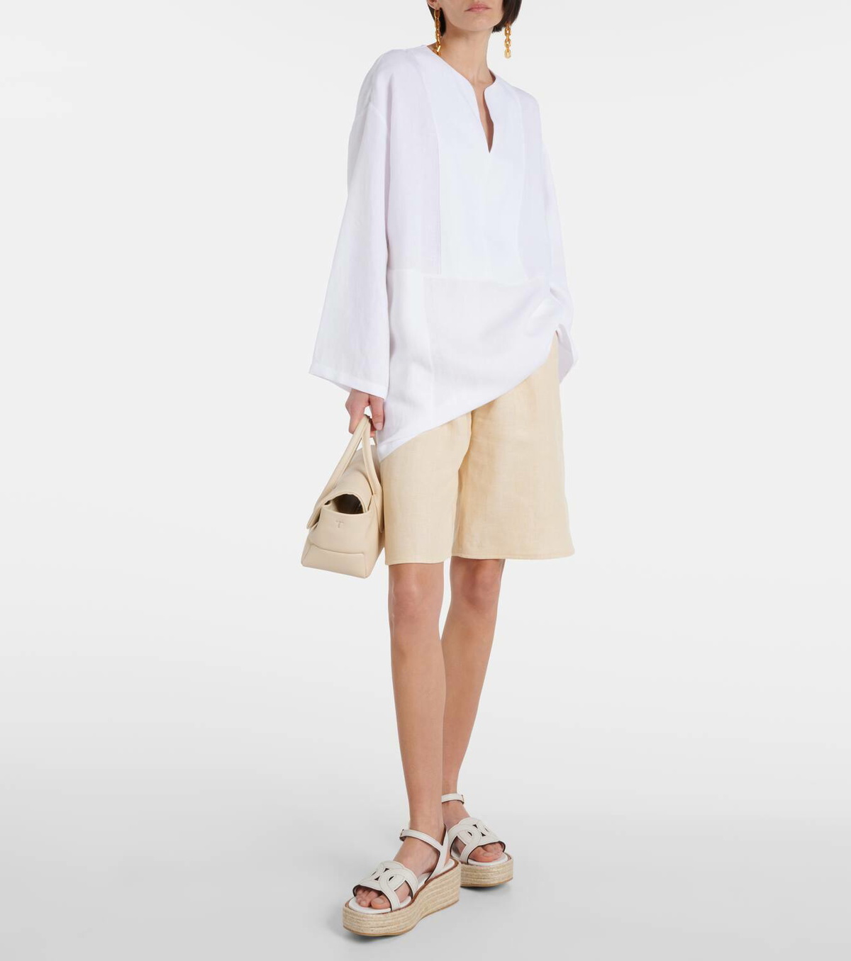 Tod's Kate leather espadrille wedges