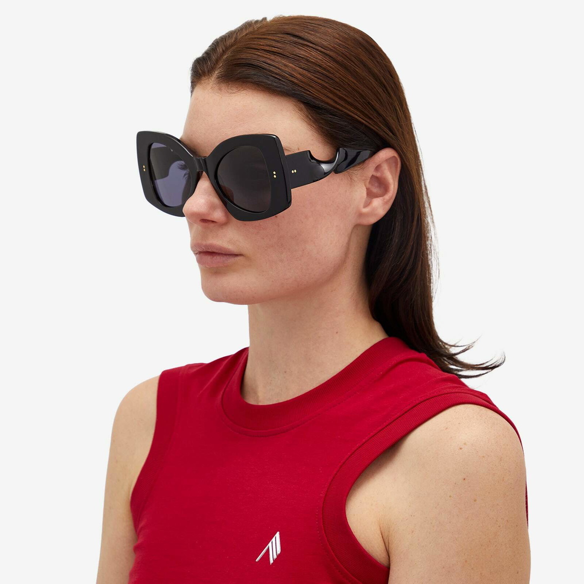 JW Anderson Women's Twister Sunglasses in Black 