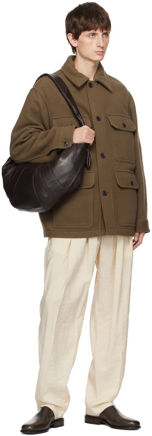 LEMAIRE Tan Double-Faced Jacket