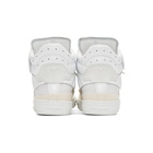 Maison Margiela White Mix Fabric High-Top Sneakers