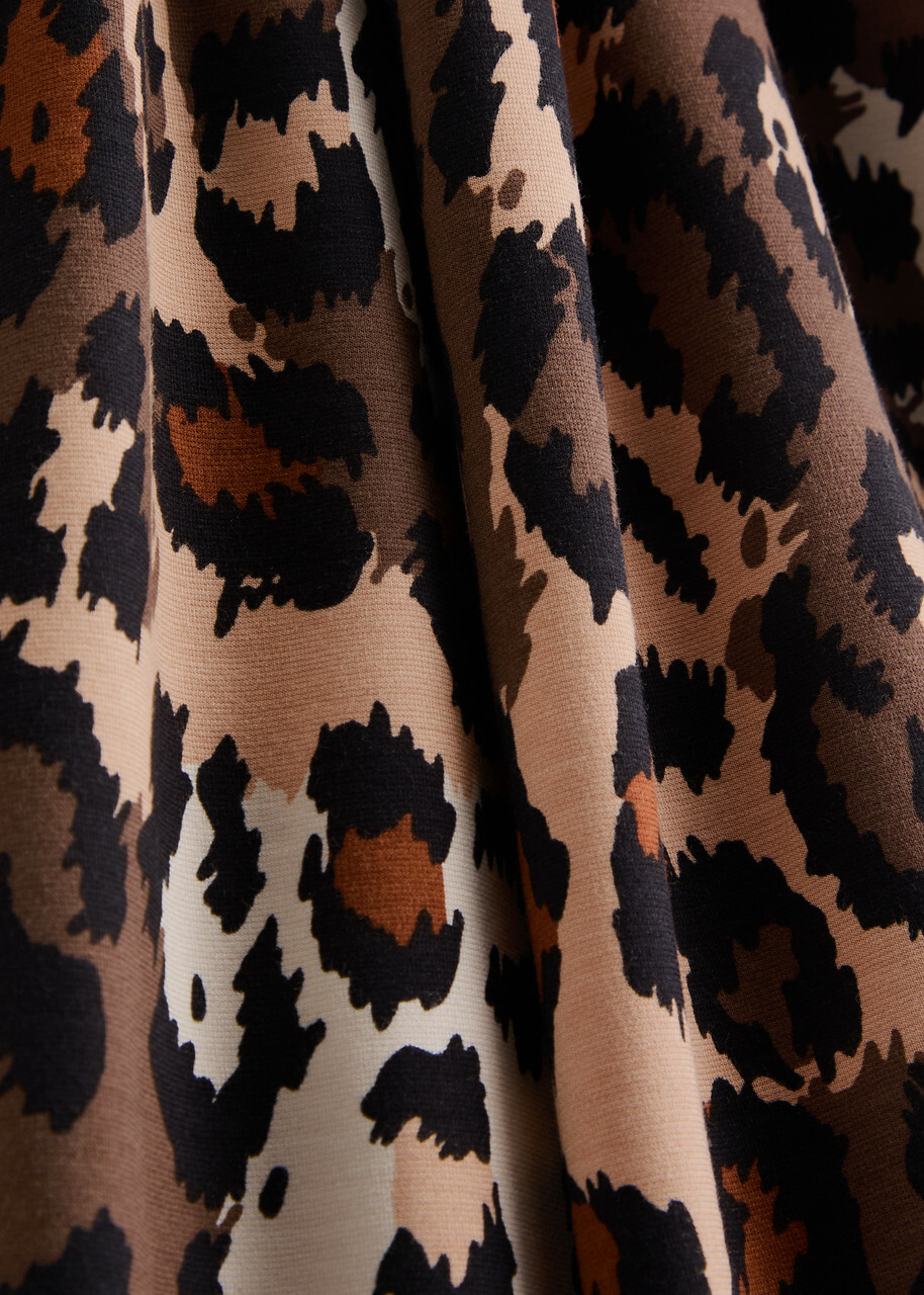 Diane Von Furstenberg Brooklyn Leopard-print Flared Jersey Trousers Multicoloured