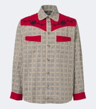 Bode River City checked cotton poplin Western shirt