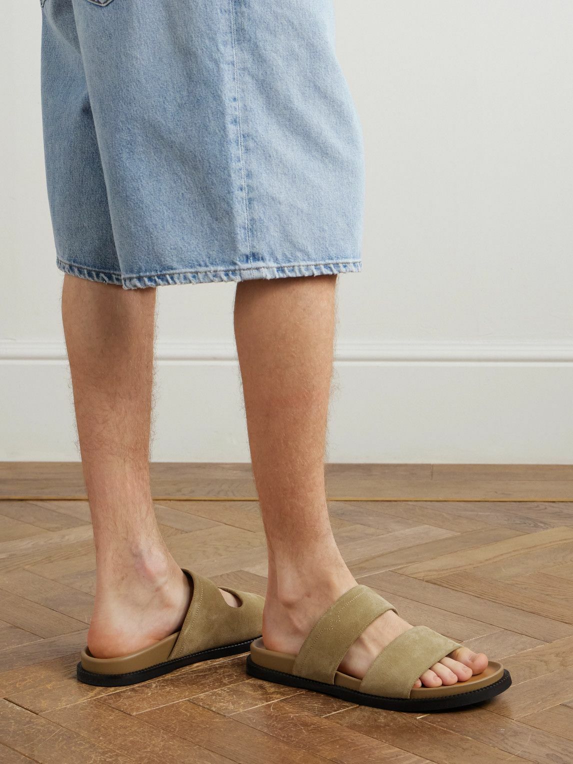 J.M. Weston - Suede Sandals - Neutrals