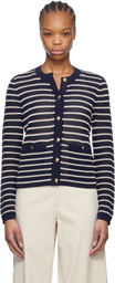 rag & bone Navy Viola Stripe Cardigan