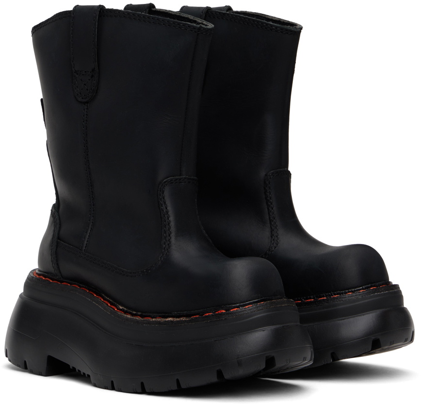 R13 Black Chunky Workwear Boots