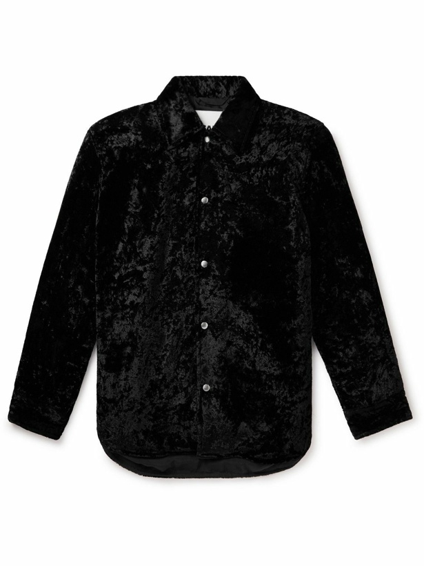 Photo: Jil Sander - Padded Velvet Overshirt - Black