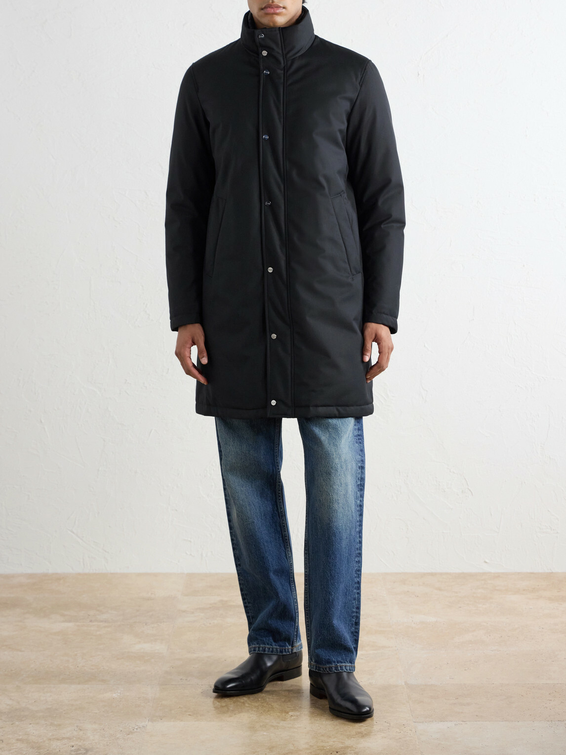 Herno - New Business Layered Padded Shell Down Coat - Black