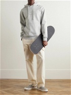 Saturdays NYC - Ditch Miller Logo-Embroidered Cotton-Jersey Hoodie - Gray