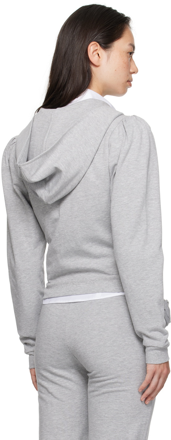 Sandy Liang Gray Sookie Hoodie Sandy Liang