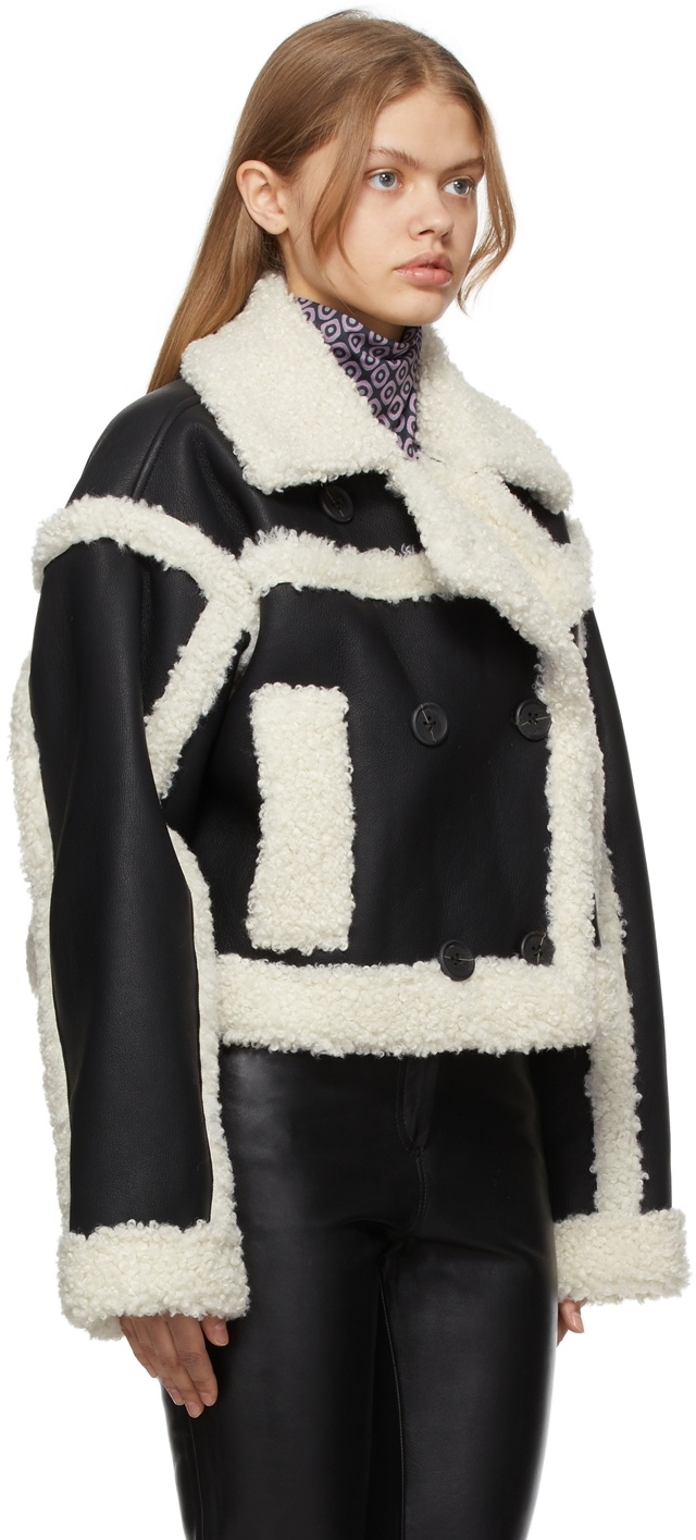 Stand Studio Black & Off-White Kristy Jacket