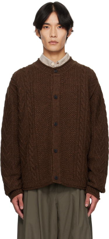 Photo: LE17SEPTEMBRE Brown Twisted Cardigan