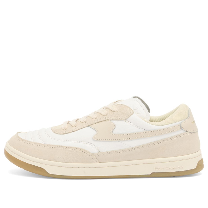 Photo: Stepney Workers Club Men's Casson S-Strike Leather Suede Sneaker in White