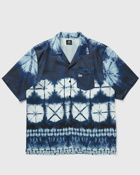 Patta Shibori Shortsleeve Shirt Blue|White - Mens - Shortsleeves