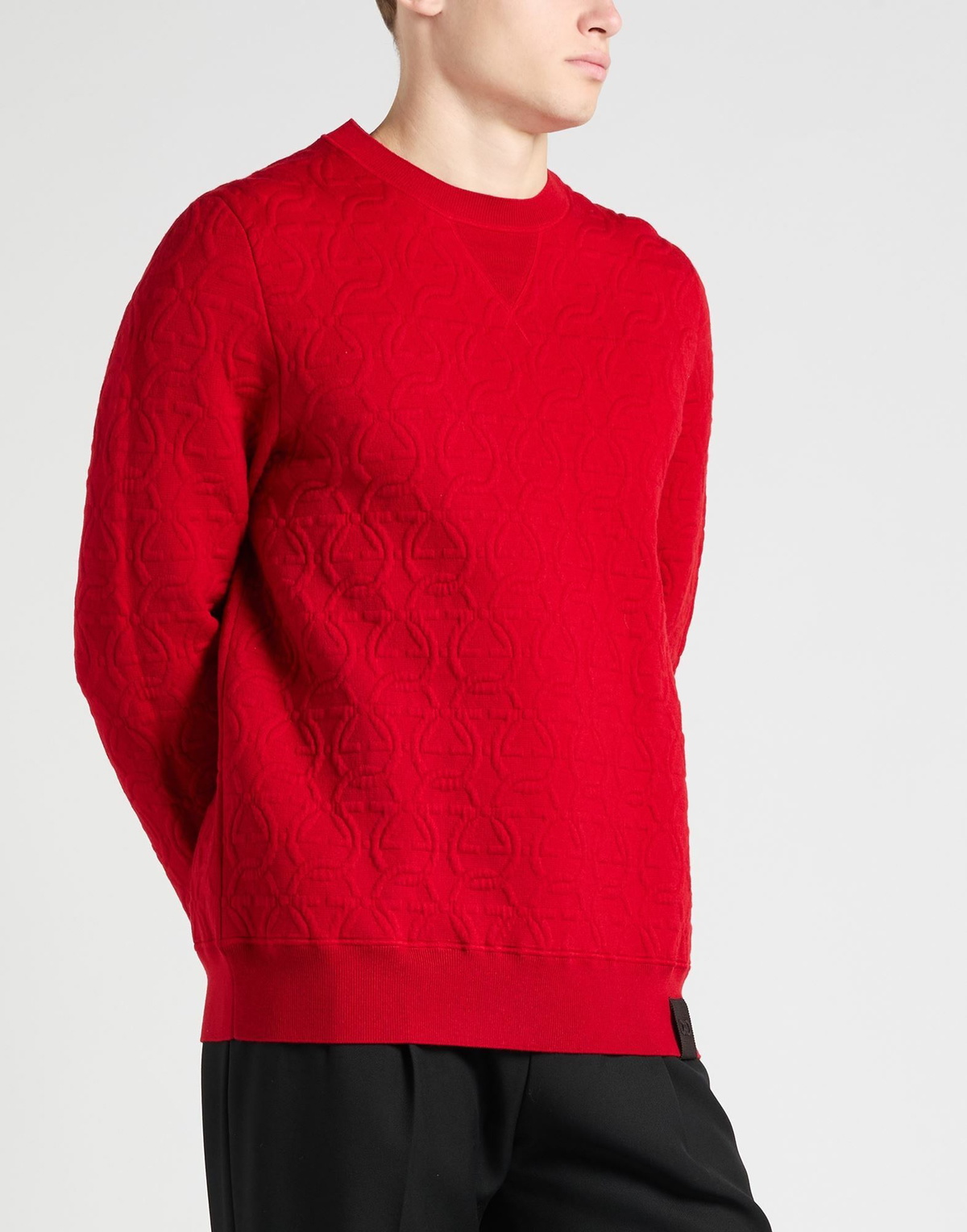 Ferragamo Mens Sweater in Red